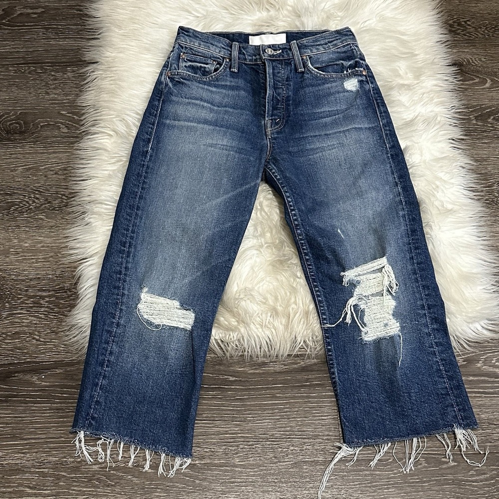 MOTHER Superior Jeans The Tomcat Knickers Size 24 Your Treat or Mine Button Fly